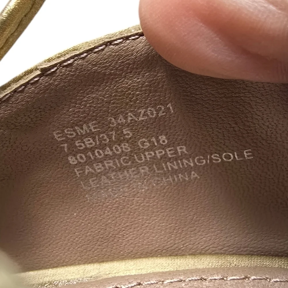 BCBGMAXAZRIA Esme Metallic Gladiator Sandal Sz. 7.5 - Picture 3 of 10